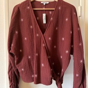 Madewell Maira Wrap Blouse